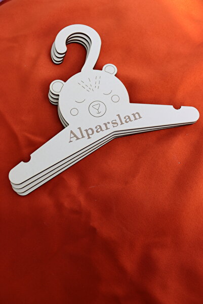 Assa Wood İsme Özel, Kişiye Özel Ahşap Çocuk Askısı 7 Adet Askılık-Büyük Ayı ...