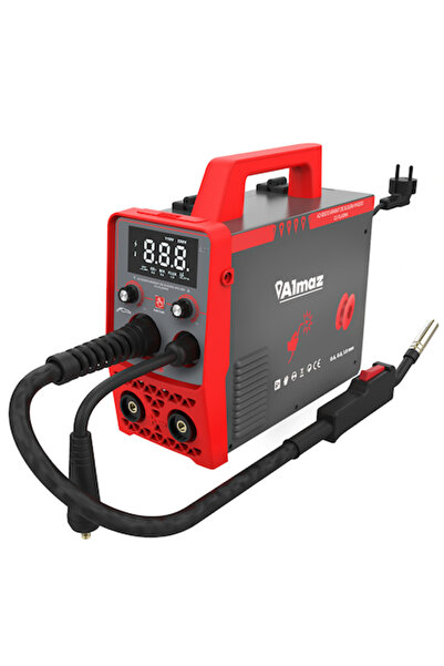 Almaz Aparat de sudură MIG 200, cască auto, cleme, electrozi, accesorii incluse