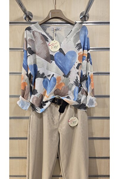 Park Moda Bluză cu model mixt