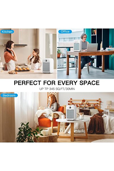 Generic Aircillin Air Purifiers for Home, Quiet HEPA Air Cleaner, 2-Pack (White)