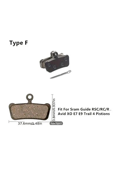 Sedona Placute frana bicicleta, Tip-F cu siguranta