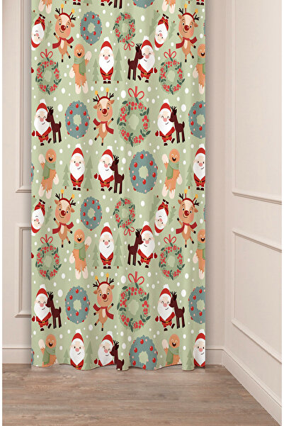 GREENDECOR Christmas Pine Tree Christmas Tree Snow New Year Christmas Patterned Specially Designed Digital Printed Background Curtain