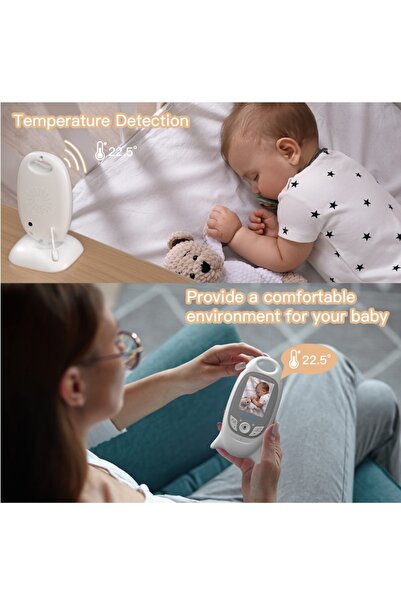 Universal Baby Monitor, Audio-Video Camera for baby/elderly/animal surveillance, 720P, 2" screen