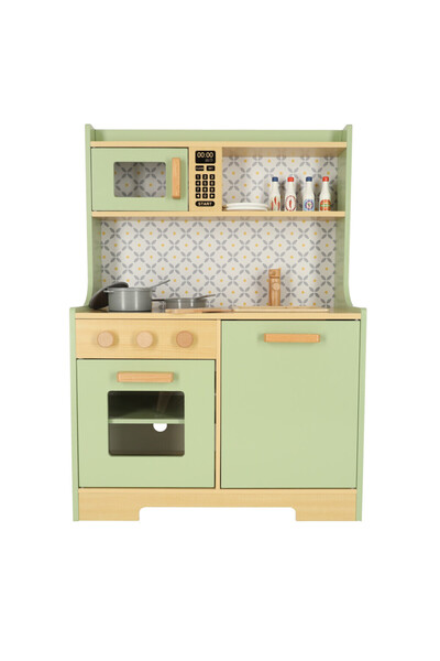 CIUPIGo Wooden Kitchen for Kids with Accessories – Oven, Stove, Sink and Various Utensils,