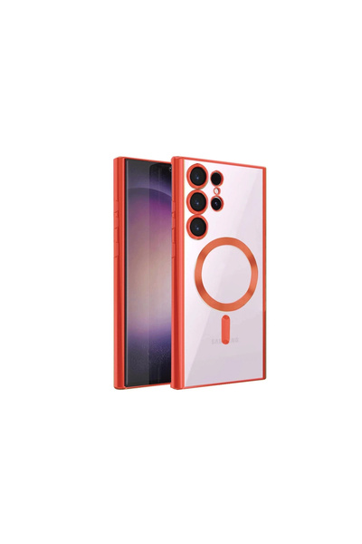 eco port حافظة سامسونج جالاكسي S24 الترا كروس ماجنيتكس سيف - أحمر