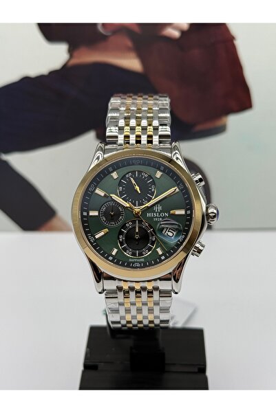 Hislon Green Men's Watch 5 Atm Waterproof Sapphire Crystal 3 Years Warranty
