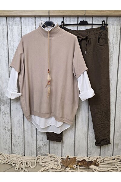 pudubutik Lycra Italian Pants Milky Coffee