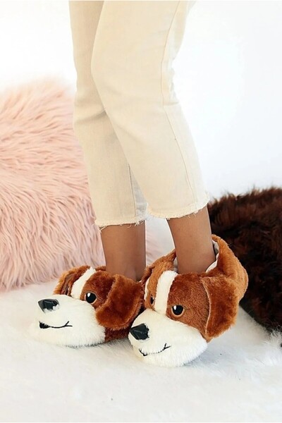 Cakgo Çiçek 160-26 Termal Köpek Figürlü Panduf 36-40