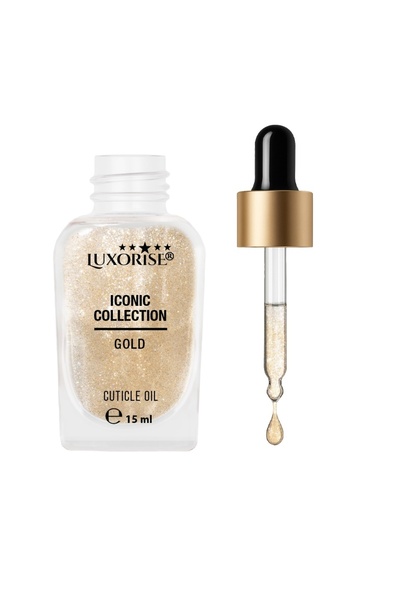 LUXORISE Iconic Collection Cuticle Oil, Gold - LUXORISE, 15ml