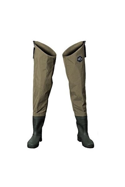 DELPHİN Μπότες τύπου παντελονιού Waders, Delphin, Taslon/PVC, καφέ, EU 45