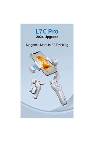 Tradeo L7C Pro 2024 Upgrade 3-Axis Smartphone Gimbal Stabilizer with Magnetic AI Tracking