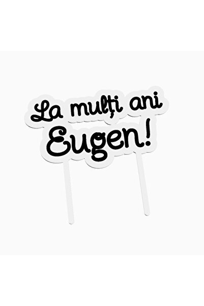 OEM Cake topper for birthday cake, with the text Happy Birthday Eugen