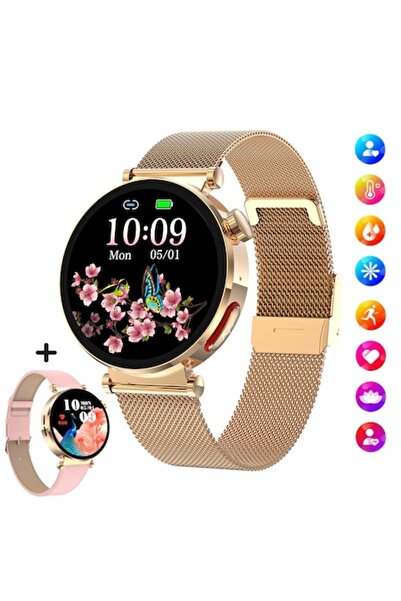 Tovstore Women's Smartwatch — 1.27" TFT, Bluetooth Calls, Health Monitoring, Gold