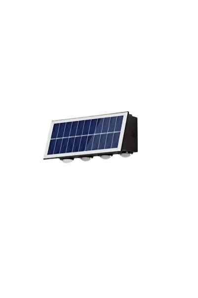 Kludoo Lampă de perete exterioară cu panou solar, IP65, lumină caldă/rece, 8W...