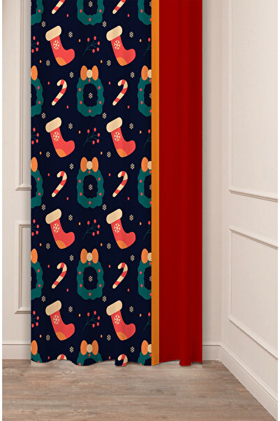 GREENDECOR Christmas Pine Tree Christmas Tree Snow New Year Christmas Patterned Specially Designed Digital Printed Background Curtain