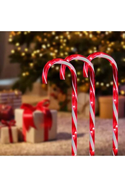 OEM Set of 5 Solar-Charging Decorative Light-Up Lollipops for Christmas, Outdoor, 38 cm