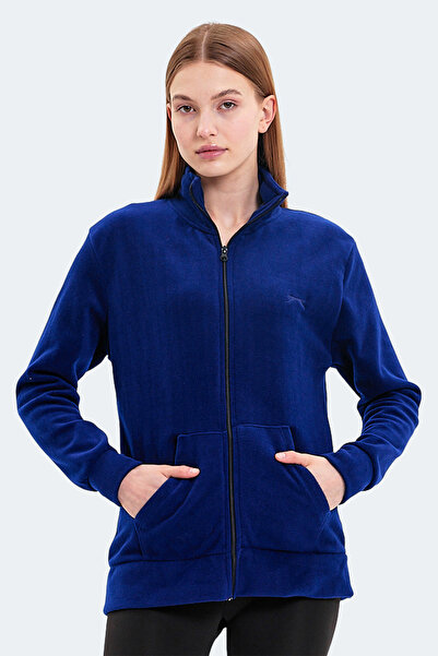 Slazenger Soul Set of Mock Neck Women's D 2 Zippered Lilac - Navy Blue Fleece