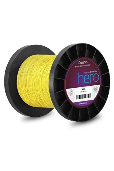 DELPHİN HERO 8 fishing line, 8 kg, fluorescent yellow, 300 m