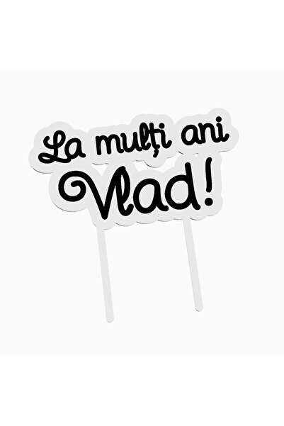 OEM Cake topper for birthday cake, with the text Happy Birthday Vlad