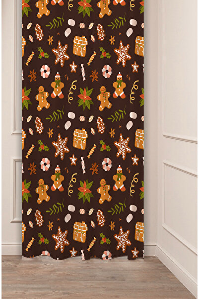 GREENDECOR Christmas Pine Tree Christmas Tree Snow New Year Christmas Patterned Specially Designed Digital Printed Background Curtain