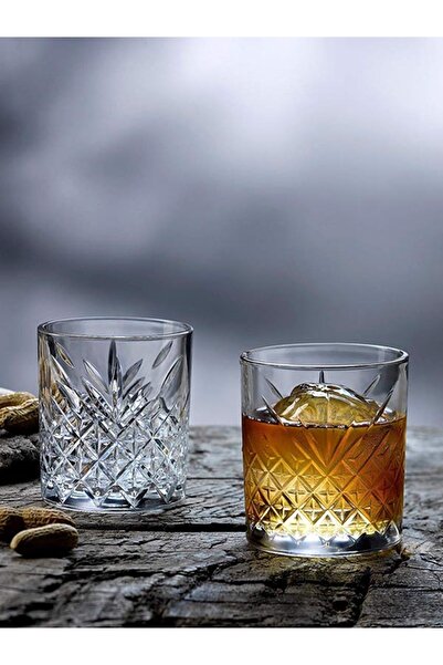 Paşabahçe Set of 4 whiskey glasses, Timeless, 345 ml