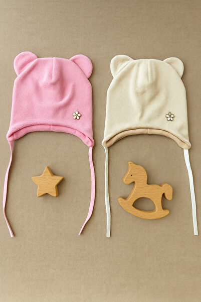 greenmoss Outer Part: Cotton Inner Part: 100% Cotton 2-Piece Baby Beanie