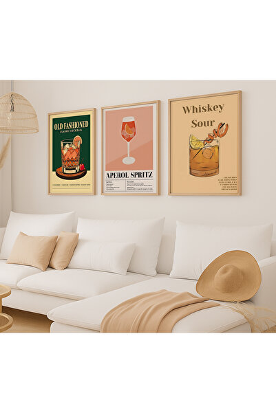 VOBA STORE ΣΕΤ ΤΡΑΠΕΖΙΟΥ ΚΟΚΤΑΙΛ MDF 3 ΤΕΜΑΧΙΩΝ ΜΕ ΠΛΑΙΣΙΟ ΕΝΤΥΠΩΣΗΣ 97-ΜΠΕΖ