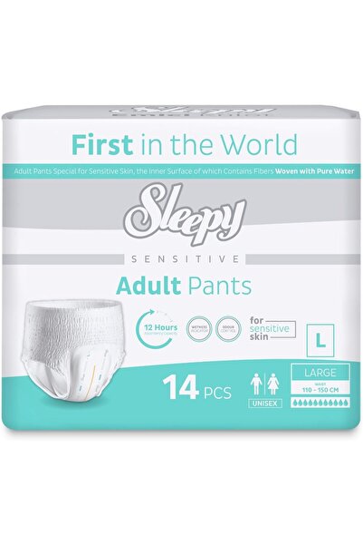 Sleepy سراويل للبالغين الحساسة | كبير (110-150 سم) | 14 قطعة