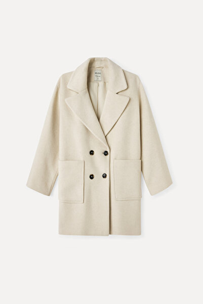 Mudo OVERSIZE KISA YÜN KARIŞIMLI PALTO