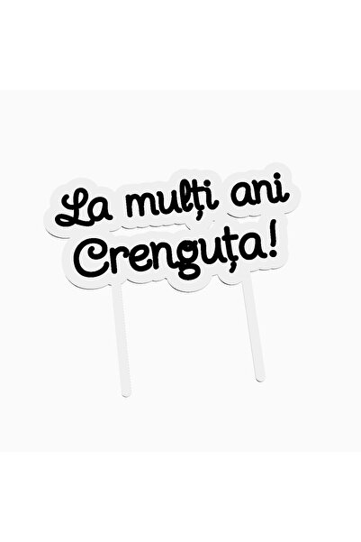 OEM Cake topper for birthday cake, with the text Happy Birthday Crenguța