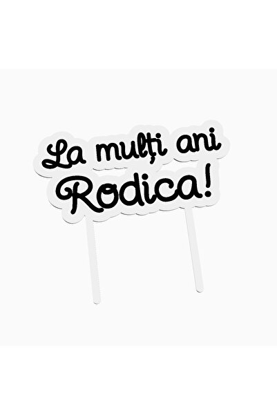 OEM Cake topper pentru tort aniversare, cu textul La multi ani Rodica