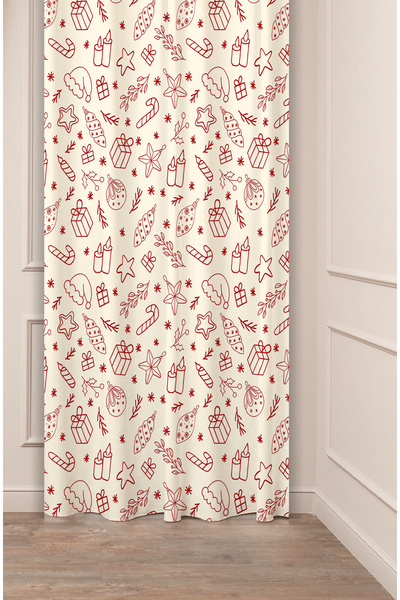 GREENDECOR Christmas Pine Tree Christmas Tree Snow New Year Christmas Patterned Specially Designed Digital Printed Background Curtain