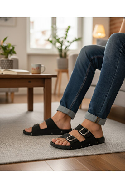 Esem Anatomical Sole Four Seasons Double Buckle Men's Slippers.