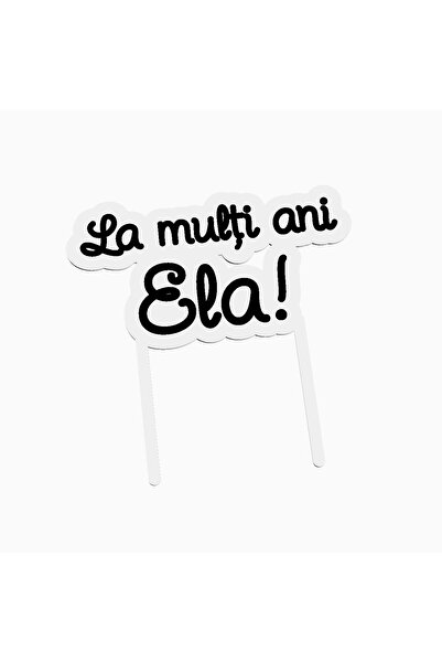 OEM Cake topper for birthday cake, with the text Happy Birthday Ela