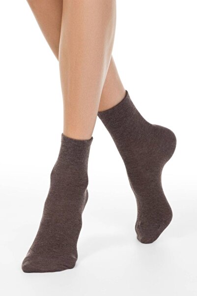 Conte Elegant Thick viscose and cashmere socks, Comfort 000 - Dark Grey, 36-37 (23)