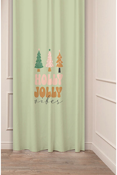 GREENDECOR Christmas Pine Tree Christmas Tree Snow New Year Christmas Patterned Specially Designed Digital Printed Background Curtain