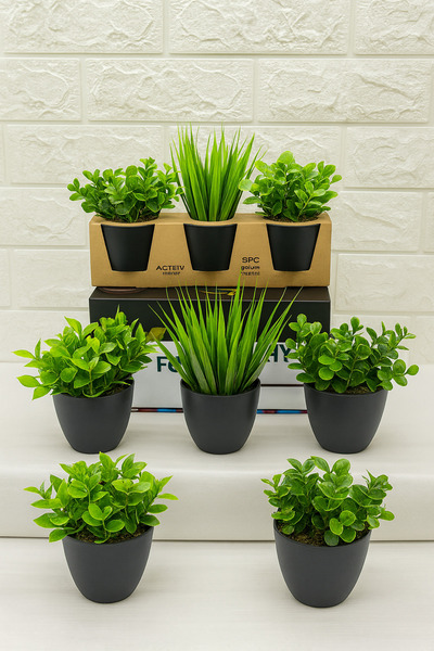 Çiçek Oda kokusu hediyeli 3’lü yapay bitki seti