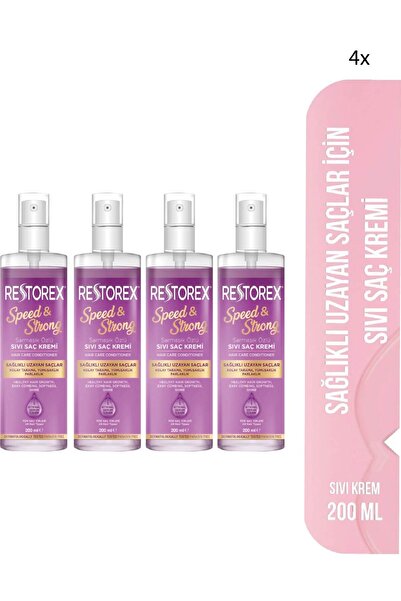 Restorex Speed Strong Işıltılı Bakım Sıvı Saç Kremi 200 Ml Sarmaşık Özlü Sağl...
