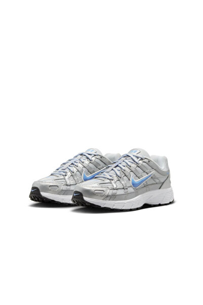 Nike P-6000 Metallic Silver Sneaker Shoes Hit Sports