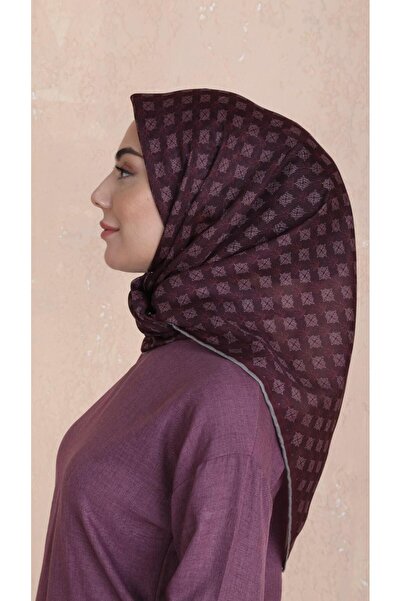locella Soft Pamuk Eşarp Koyu Mürdüm-9