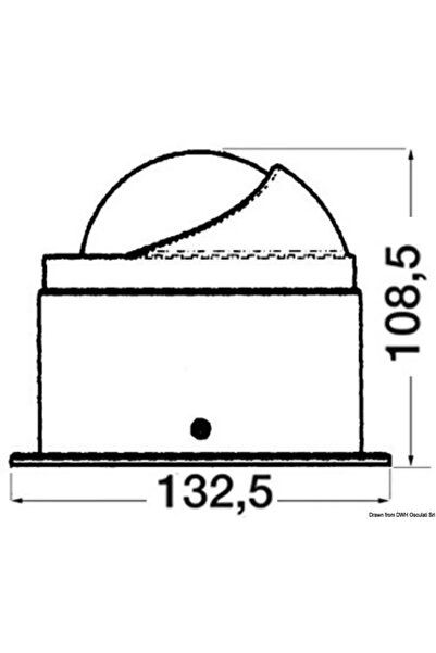 OSCULATI Rivera Vega BA3 Compass, White