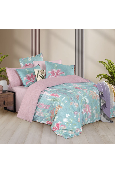 Sarev Stella Single 100% Cotton Double-Sided Duvet Cover Set