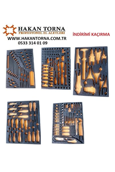 HakanTorna HT- Rico Dolu Takım Arabası İçi Süngeri 5 Parça