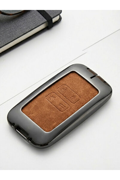 Lanitra Renault Megane 4 Clio E-Tech Austral Clio 5 Metal Deri Yüksek Kalite Anahtar Kılıfı Kahverengi