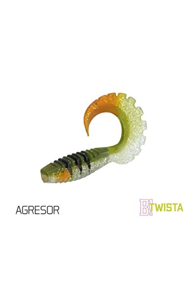 DELPHİN Twista UVS Soft Lure 8 cm - Pack of 5 (Agresor)