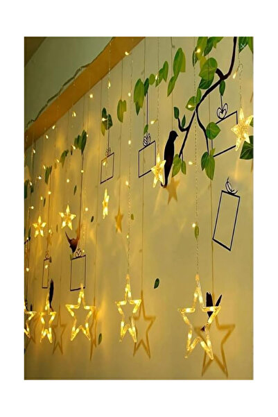 Coverzone 10-Piece Star Led Light String with 3m Plug – Warm Light Decorative Lighting for Home, Balcony, and Curtain