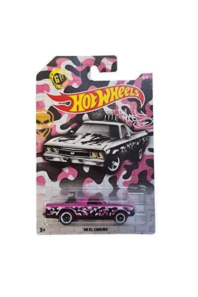 HOT WHEELS '68 El Camino die-cast car, Urban Camo Collection (2020), 1:64, Purple/Multicolor