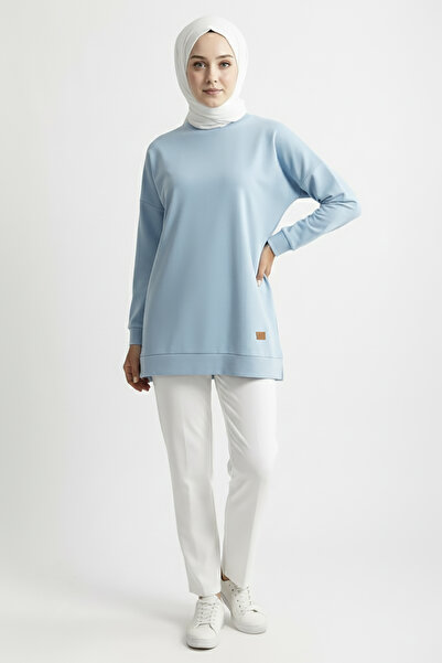 My City A5415 -2 Thread Thin Comfortable, Basic Plain Women's Long Sweatshirt