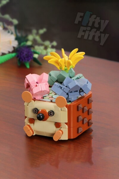 Vagonlife Panlos Mini Potted Plant Series Bear Figure 281 Pieces Toy Building Set -Ffp655009