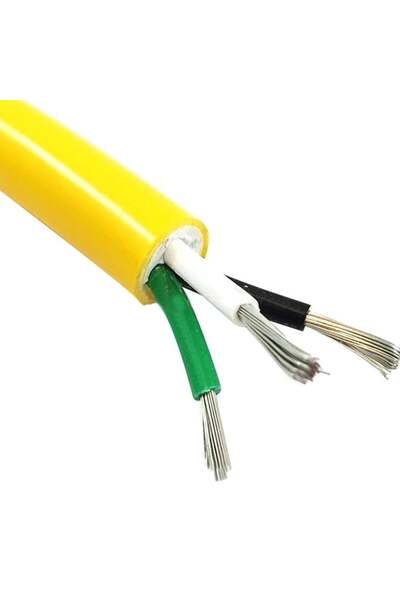 SHUIVAN Sahil Besleme Uzatma Kablosu 3x2,5mm Kalaylı Marin Tip - Sarı